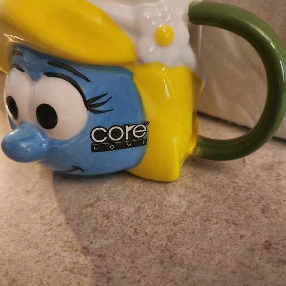 Core Smurfette Character Mug - Blue, Yellow, Green - Picture 3 of 11